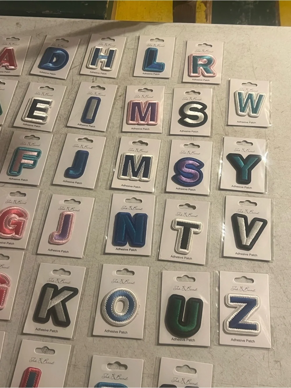 Assorted Letter Adhesive Patches - Multicolor #2
